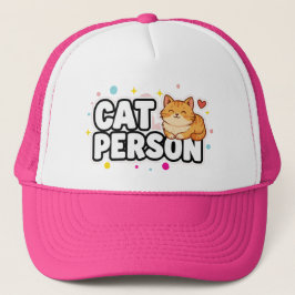Cool Cat Person Leather Patch Trucker Snapback Hat キャップ