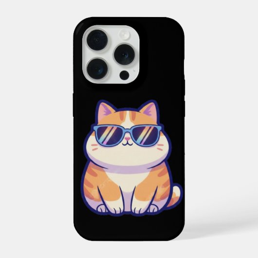Cool Cat Phone Case – Attiと一緒のスタイリッシュな保護 iPhoneケース (裏面)