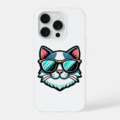 Cool Cat Phone Case – Trendy Feline Tech Style iPhoneケース (裏面)