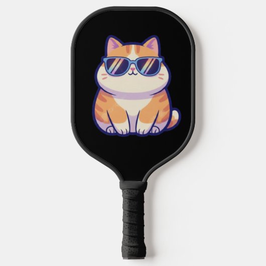 Cool Cat Pickleball Paddle – 遊び心あふれる力強さと ピックルボールラケット (正面)