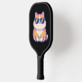 Cool Cat Pickleball Paddle – 遊び心あふれる力強さと ピックルボールラケット (左)