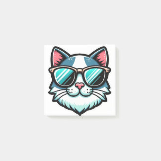 Cool Cat Post-it® Notes – Stylish Feline Memo Pads ポストイット