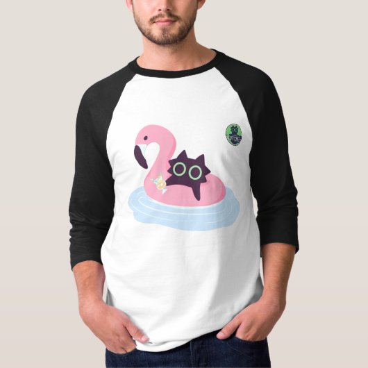 Cool Cat Summer - アラスカ猫カフェ Tシャツ (正面)