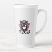 Cool Cat Swagger カフェラテマグ (右)