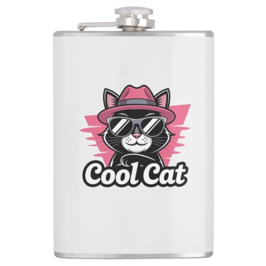 Cool Cat Swagger フラスク (正面)