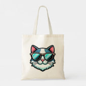 Cool Cat Tote Bag – Stylish Feline Fashion Accesso トートバッグ (裏面)