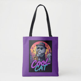 Cool Cat Trombone Player Music Quote Tote Bag トートバッグ
