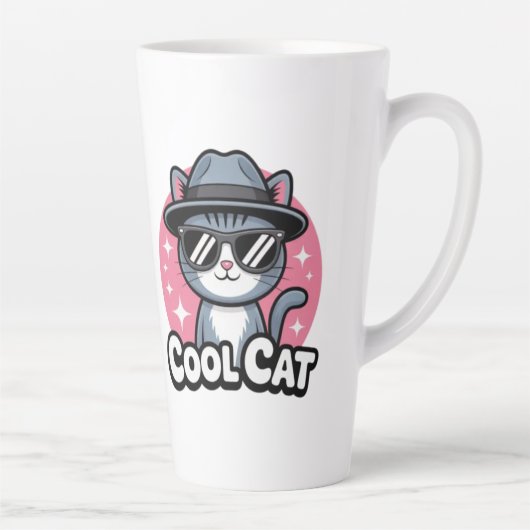 Cool Cat Vibes カフェラテマグ (右)