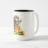 Cool Cat Vibes ツートーンマグカップ (正面右)