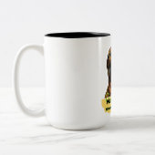 Cool Cat Vibes ツートーンマグカップ (左)