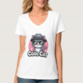 Cool Cat Vibes Tシャツ (正面)