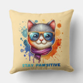 Cool Cat with Glasses クッション (裏面)