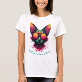 Cool Cat with Glasses Women's T-Shirt Tシャツ
