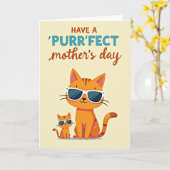 Cool Cats Mothers Day Card カード (黄色い花)