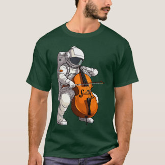 Cool Cello Art Cellist Music Cello Player Astronau Tシャツ