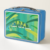 Cool Chameleon Art on Metal Lunch Boxes メタルランチボックス (正面)