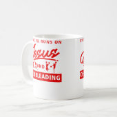 Cool Cheerleader Art For Women Girl Cheerleading J コーヒーマグカップ (正面左)