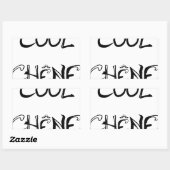 COOL CHÊNE - Jeux de Mots - Francois Ville 長方形シール (シート)