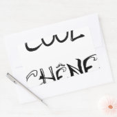 COOL CHÊNE - Jeux de Mots - Francois Ville 長方形シール (封筒)
