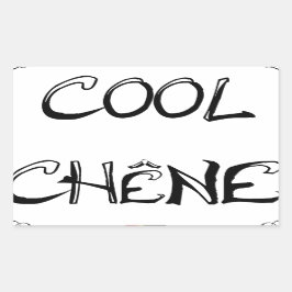 COOL CHÊNE - Jeux de Mots - Francois Ville 長方形シール