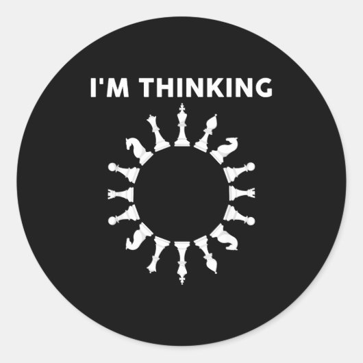 Cool Chess Art For Men Women Kids Chess Player Che ラウンドシール (正面)