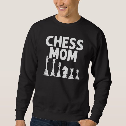 Cool Chess For Mom Grandma Board Game Chess Player スウェットシャツ (正面)