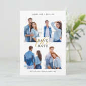 Cool Chic Romantic 4 Multi Photos Wedding Trendy  セーブザデート (スタンド正面)