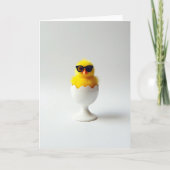 Cool Chick Hatching Day Card カード (正面)
