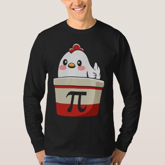Cool Chicken Pot Pi Symbol Math for Teachers Stude Tシャツ (正面)