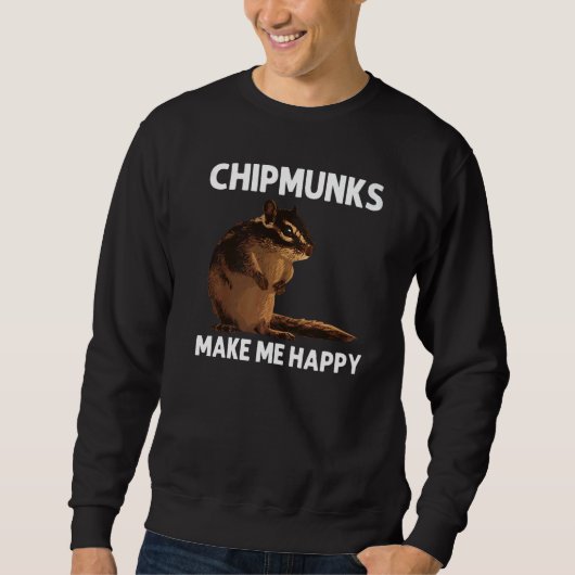 Cool Chipmunk For Men Women Squirrel Whisperer Ro スウェットシャツ (正面)