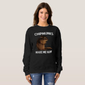 Cool Chipmunk For Men Women Squirrel Whisperer Ro スウェットシャツ (正面フル)