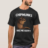 Cool Chipmunk For Men Women Squirrel Whisperer  Ro Tシャツ (正面)