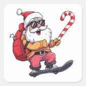 Cool Christmas Aesthetic Gift スクエアシール (正面)