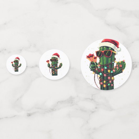 Cool Christmas Cactus with Amaryllis コンフェッティ (正面)