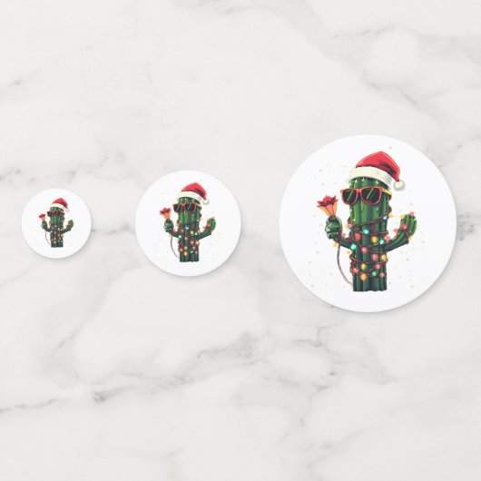 Cool Christmas Cactus with Amaryllis コンフェッティ (裏面)