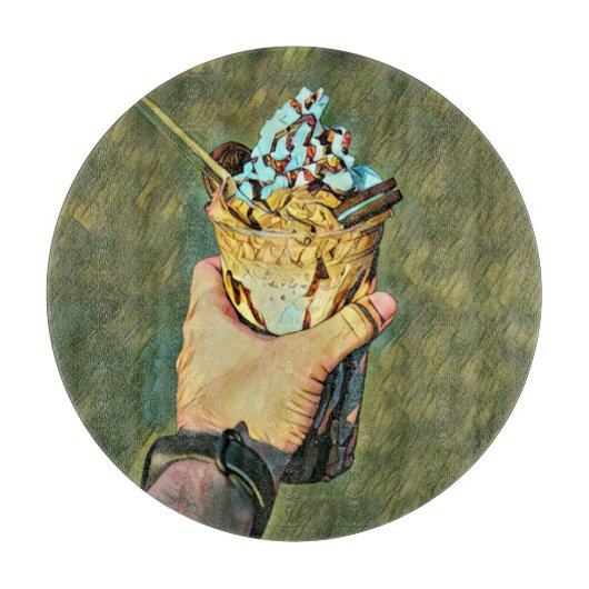 Cool cold freezing ice cream カッティングボード (正面)