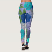 Cool colored Floral Leggings レギンス (裏面)