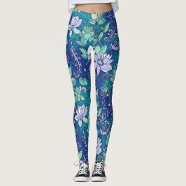 Cool colored Floral Leggings レギンス