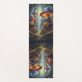 Cool Colorful Mushroom Houses ヨガマット (正面)