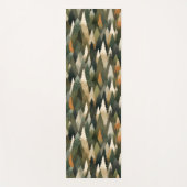 Cool Colorful Nature Pattern Rustic Forest ヨガマット (正面)