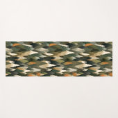 Cool Colorful Nature Pattern Rustic Forest ヨガマット (正面(横))