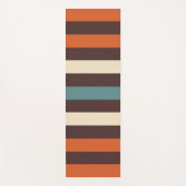 Cool Colorful Retro Stripes  ヨガマット (正面)