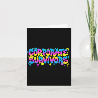 Cool colors with funny speech for corporate カード