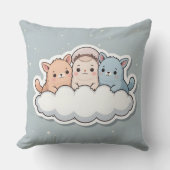 Cool comfort cushion with cute creatures クッション (正面)