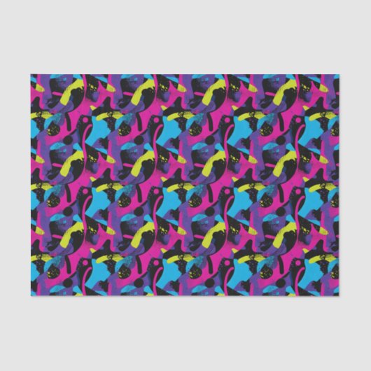 Cool comic graffiti tiled pattern  薄葉紙 (正面)