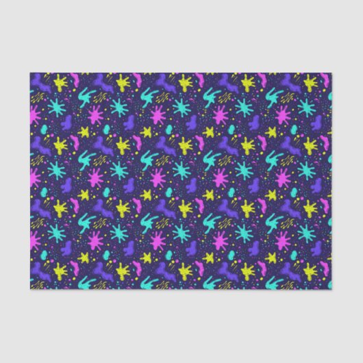 Cool comic graffiti tiled pattern  薄葉紙 (正面)
