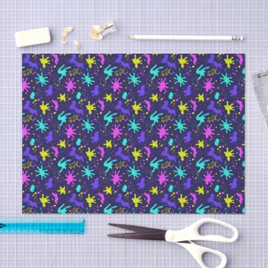 Cool comic graffiti tiled pattern  薄葉紙 (クラフト)