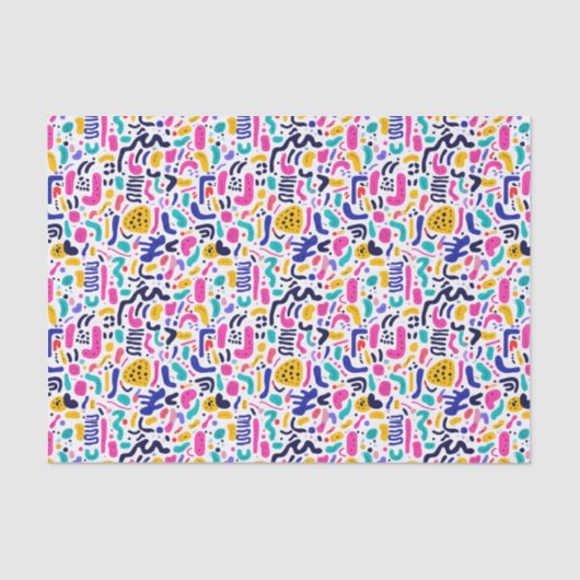 Cool comic graffiti tiled pattern  薄葉紙 (正面)