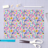Cool comic graffiti tiled pattern  薄葉紙 (クラフト)