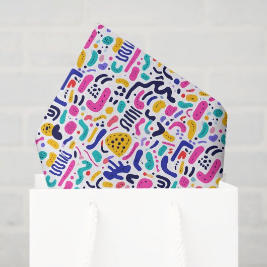 Cool comic graffiti tiled pattern  薄葉紙 (ギフトバッグ)